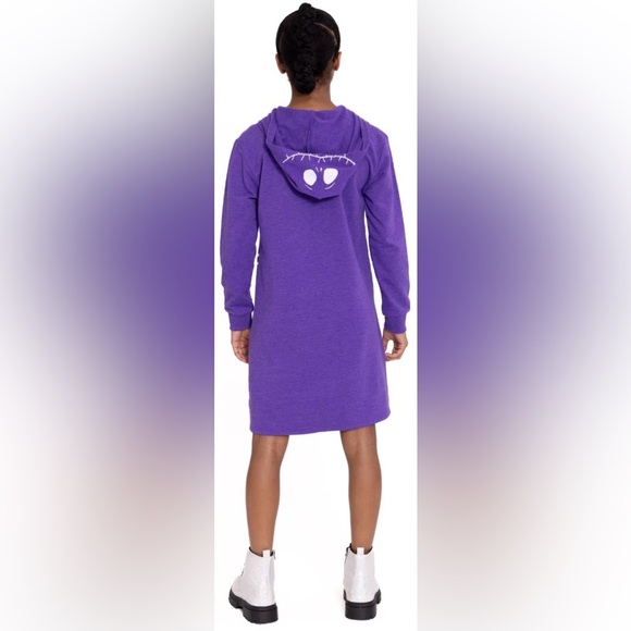 Nightmare Before Christmas Girls Cosplay Hoodie Dress with Long Sleeves - Picture 5 of 6